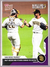 Padres 9 Pitcher S-O Trevor Rosenthal Austin Nola 2020 Topps NOW 362 Purple 8/25