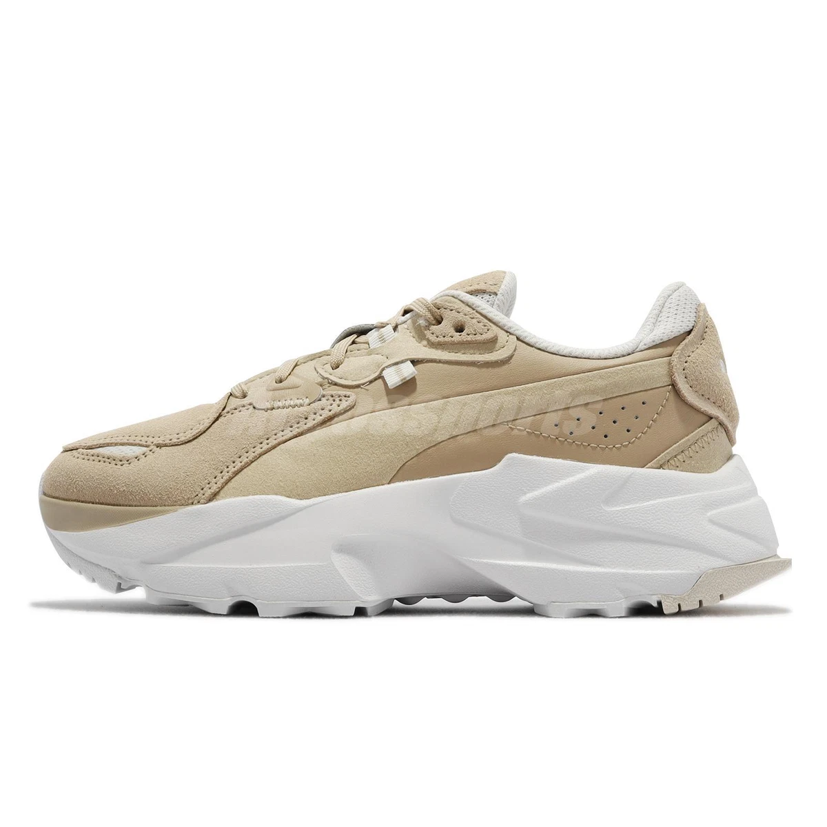 Puma Orkid Soft Wns Pale Khaki White Women Casual Platform Shoes