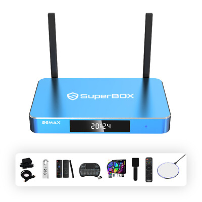 New Superbox S6 MAX TV BOX Latest Product Model Factory Sealed Fast Ship