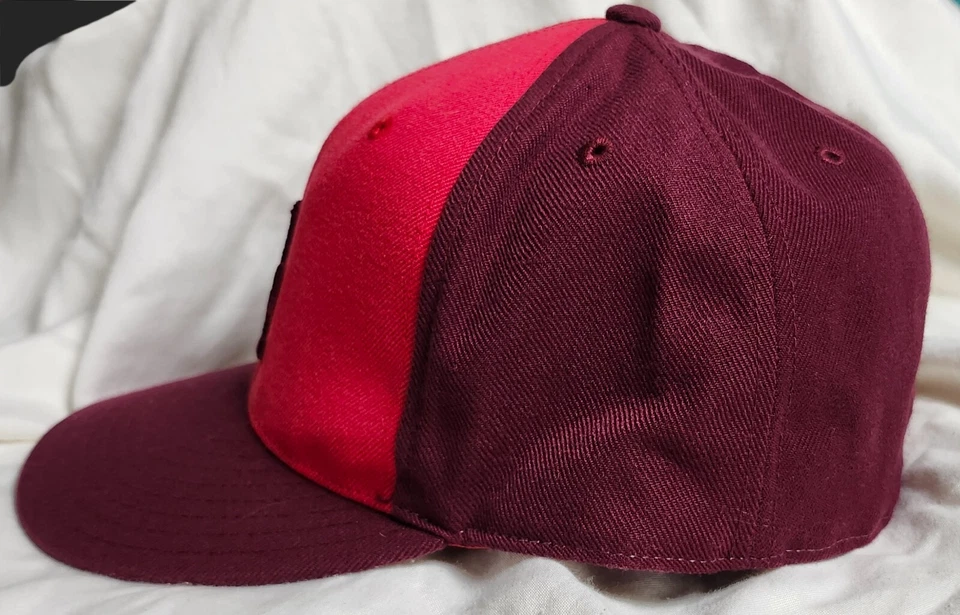 Gorra de los Dodgers de Los Ángeles Colección Cooperstown 1958 Color Plano Rojo Talla 8 Foto 2 de 4