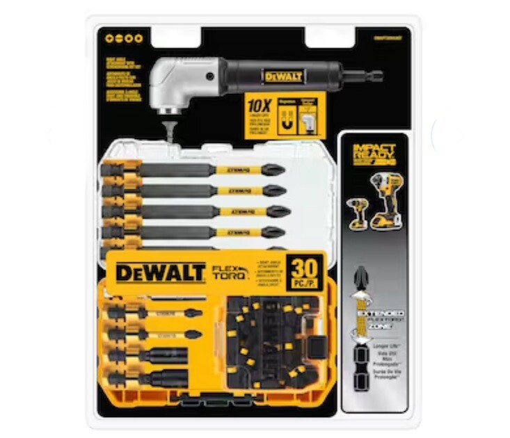 Dewalt DWAFT30SETRA FLex Torq Right Angle Screwdriver Bit Set 30 
