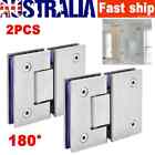 <!--F#f_0-->2X 180° 304 Stainless Steel Shower Screens Glass Hinge Frameless Door Enclosures<!--F/-->