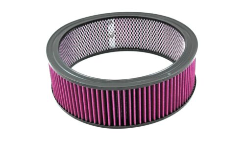 Air Cleaner Filter Element Red 14" Wide 4" Tall Round High Performance Cotton - Afbeelding 1 van 1
