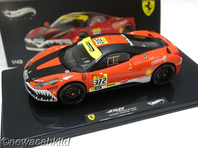 FERRARI 458 CHALLENGE KESSEL RACING LM 2011 HOTWHEELS 1/43 FERRARI 458 CHALLENGE KESSEL RACING LM 2011 HOTWHEELS 1/43