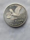 1976 1 oz 999 Fine Silver. Vintage Bullion American Eagle Tri-State Refining.