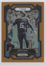 2023 Panini Prizm Orange Prizm 66/249 Nick Folk #208 1bi0