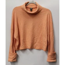 *NEW* WILD FABLE WOMEN'S TURTLENECK COZY BOXY CROP SHIRT