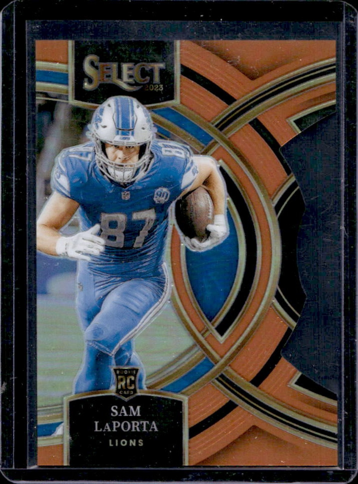 2023 Select Sam LaPorta RC Orange Prizms Die Cut Premier Level #/399 Lions