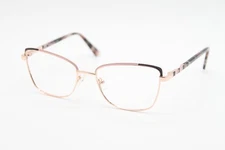 NEW ANN TAYLOR AT107 C01 PINK GOLD TORTOISE AUTHENTIC EYEGLASSES 53-17