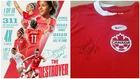 Team Canada Desiree Scott SIGNED Jersey Womens Soccer Nike Olympics player XL