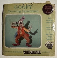 View-Master GOOFY Traveling Cameraman - 844-ABC - 3 Reel Set  Booklet