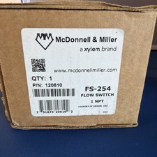 McDonnell  Miller FS254 1" NPT 160 PSI Flow Switch 120610 