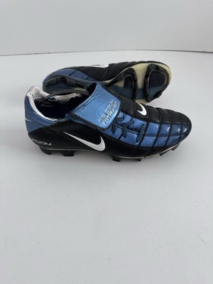 Nike Total 90 Air Zoom Black Blue Football Soccer Boots Vintage