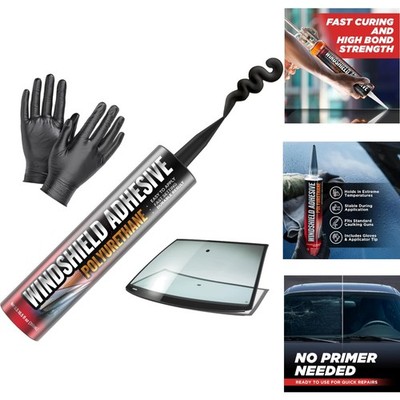 Polyurethane Windshield Adhesive Quick Curing Weather Resistant Auto Glass Glue
