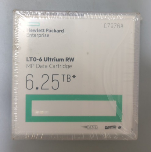C7976A HP LTO-6 Ultrium RW tape media/MP data cartridge-6.25 TB * NEW * - Afbeelding 1 van 4