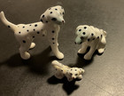 Vintage Miniature Dalmatian Family Figurine Set Bone China 3 Pcs 1950's Pristine — photo 2