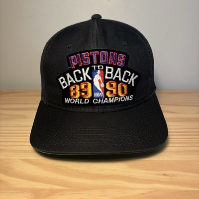 Vintage Detroit Pistons Back to Back 89/90 NBA World Champions Snap Back Hat