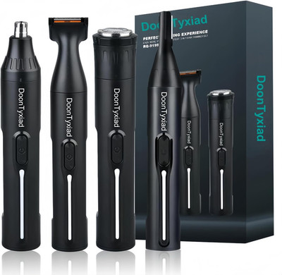 Rechargeable Ear and Nose Hair Trimmer, 4-in-1 Professional Painless Eyebrow & F