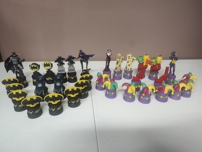 Batman Chess Complete Set Pieces Dark Knight Vs The Joker 32 Pieces