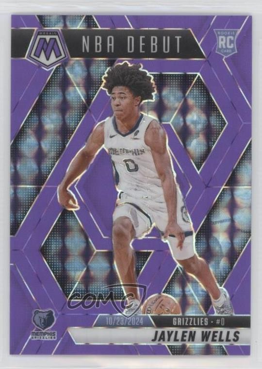 2024-25 Panini Mosaic NBA Debut Fluorescent Purple Prizm /249 Jaylen Wells 1gg4