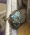 Vintage Native American Made Turquoise and silver Ring Size 6