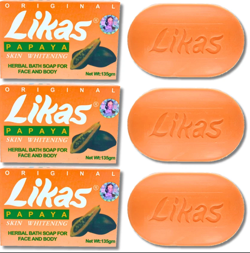 Pack de 4 jabones de papaya Likas de Likas Foto 2 de 4