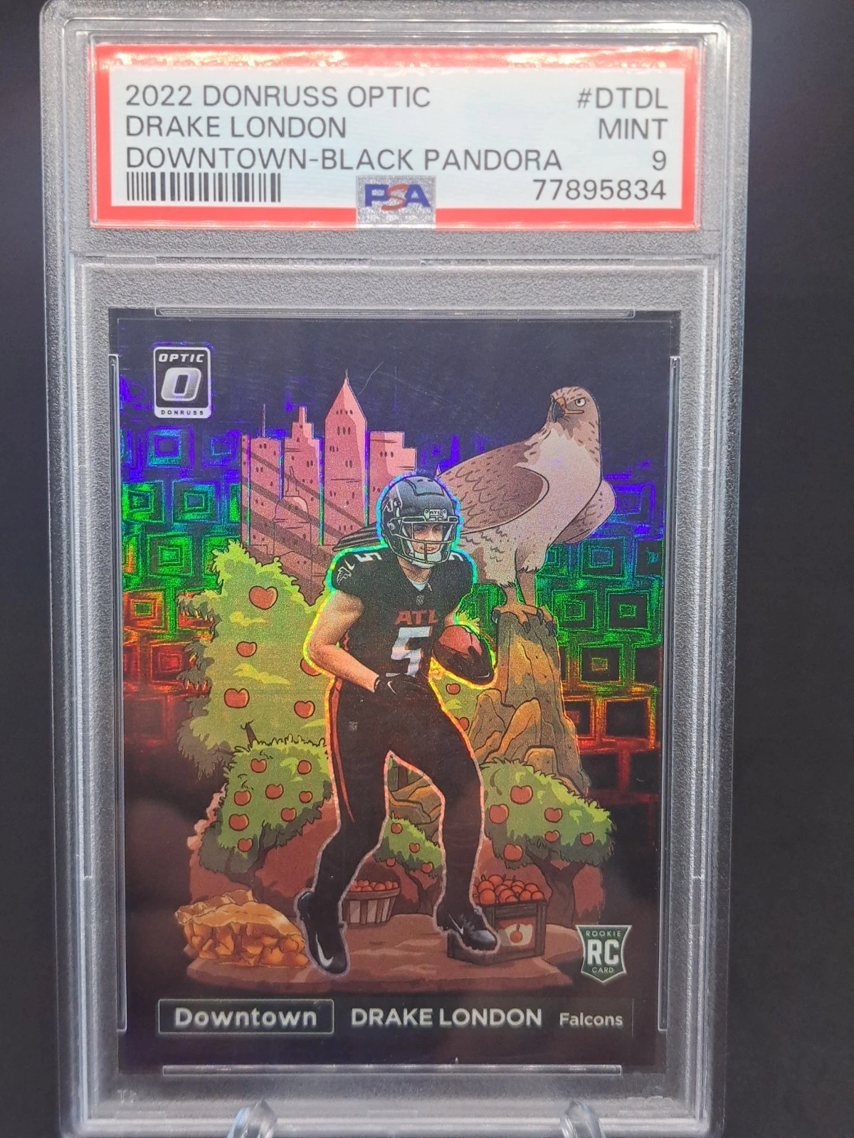 Drake London Panini Donruss Optic Downtown #DTDL Black Pandora