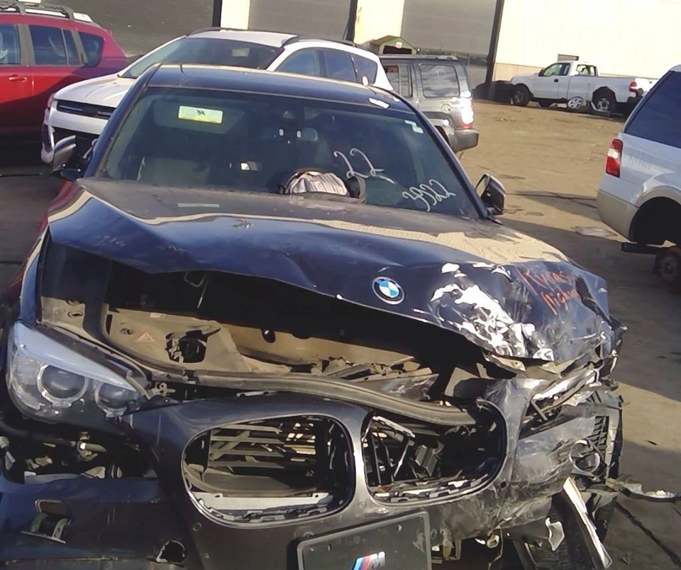 2013 BMW 750i Fuel Filler Door Rectangle Gas Cap in B90 Dark Graphite - Image 2 of 4