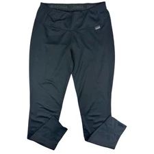Patagonia Women's Black Capilene Midweight Base Layer Bottoms S/W25/L26.5