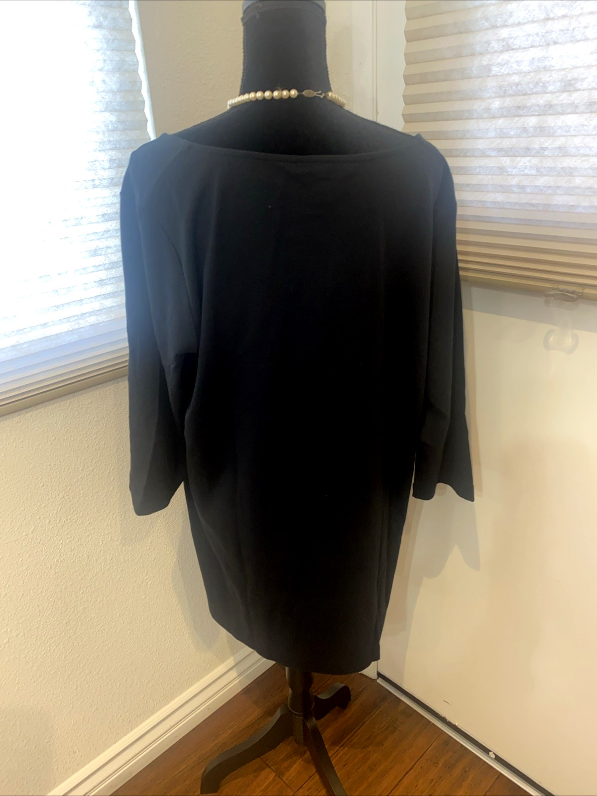 Joan Vass Black Sequins Tiger Tunic Size 1X NWT MSRP $270