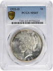 1923-D Peace Silver Dollar MS65 PCGS