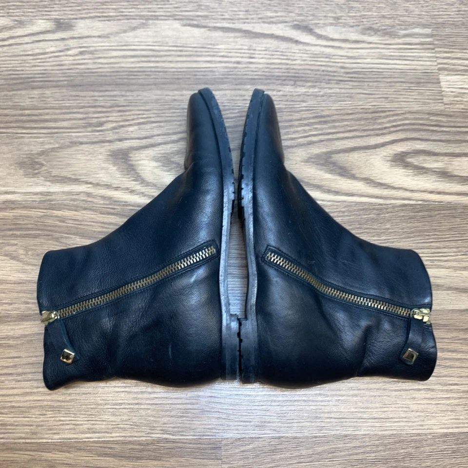 Botines Claudia Ciuti Italia de cuero negro con cremallera lateral para mujer talla 37 Foto 2 de 4