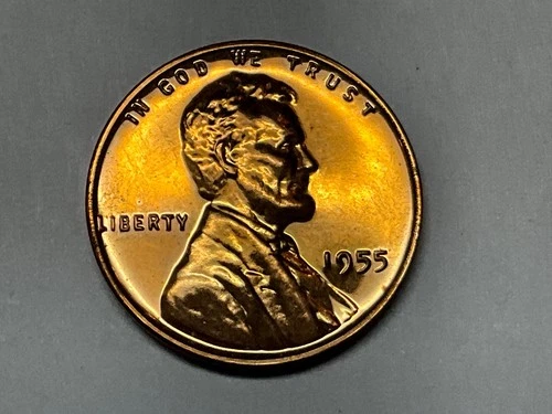 1955 P Lincoln Cent Gem Proof Some Toning Starting #1