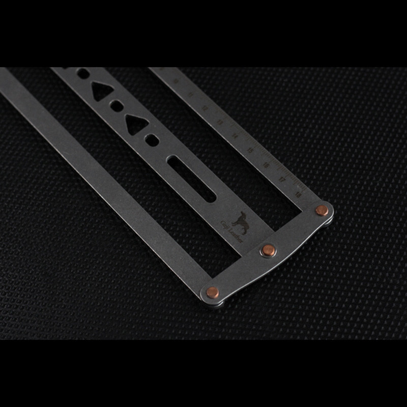 Leather Craft Belt Positioning Auxiliary Ruler handmade Punch Hole