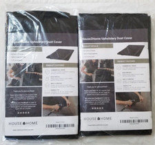 2 House2Home 60 Inch x 3 Yard Upholstery Black Cambric Dust Cover Sofas Chairs