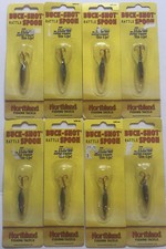 (8) Lot of 1/16 oz New Northland Fishing Tackle Buck Shot Rattle Spoon Fishing