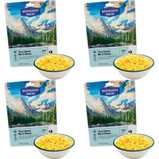 4 PACK Emergency Meals Three Cheese Mac & Cheese Backpacker's Pantry, Vegetarian