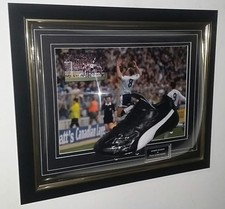 NEW FRAMED Paul Gascoigne Signed BOOT Autographed Display
