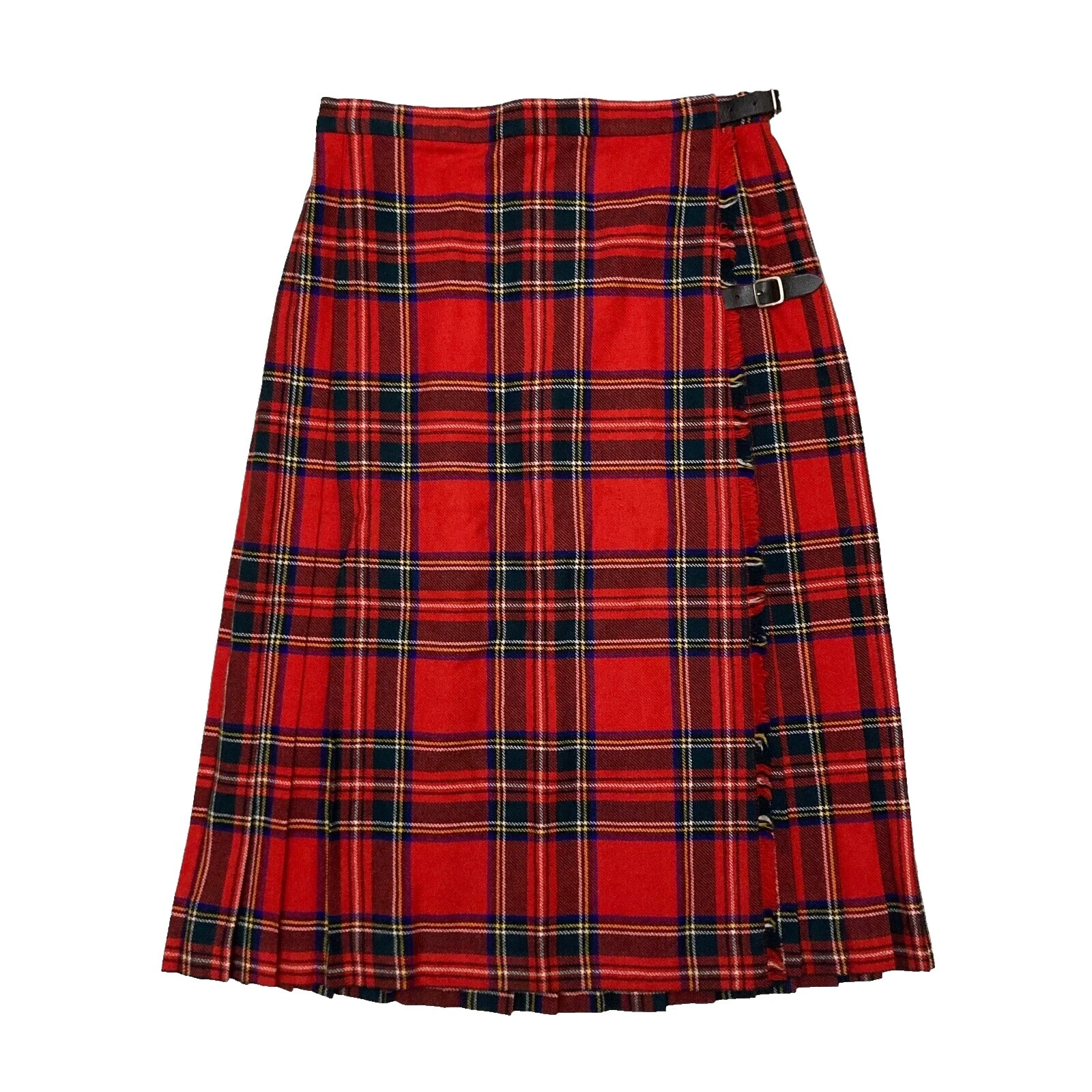 L。 L。 Bean 羊毛检查标准码裙子