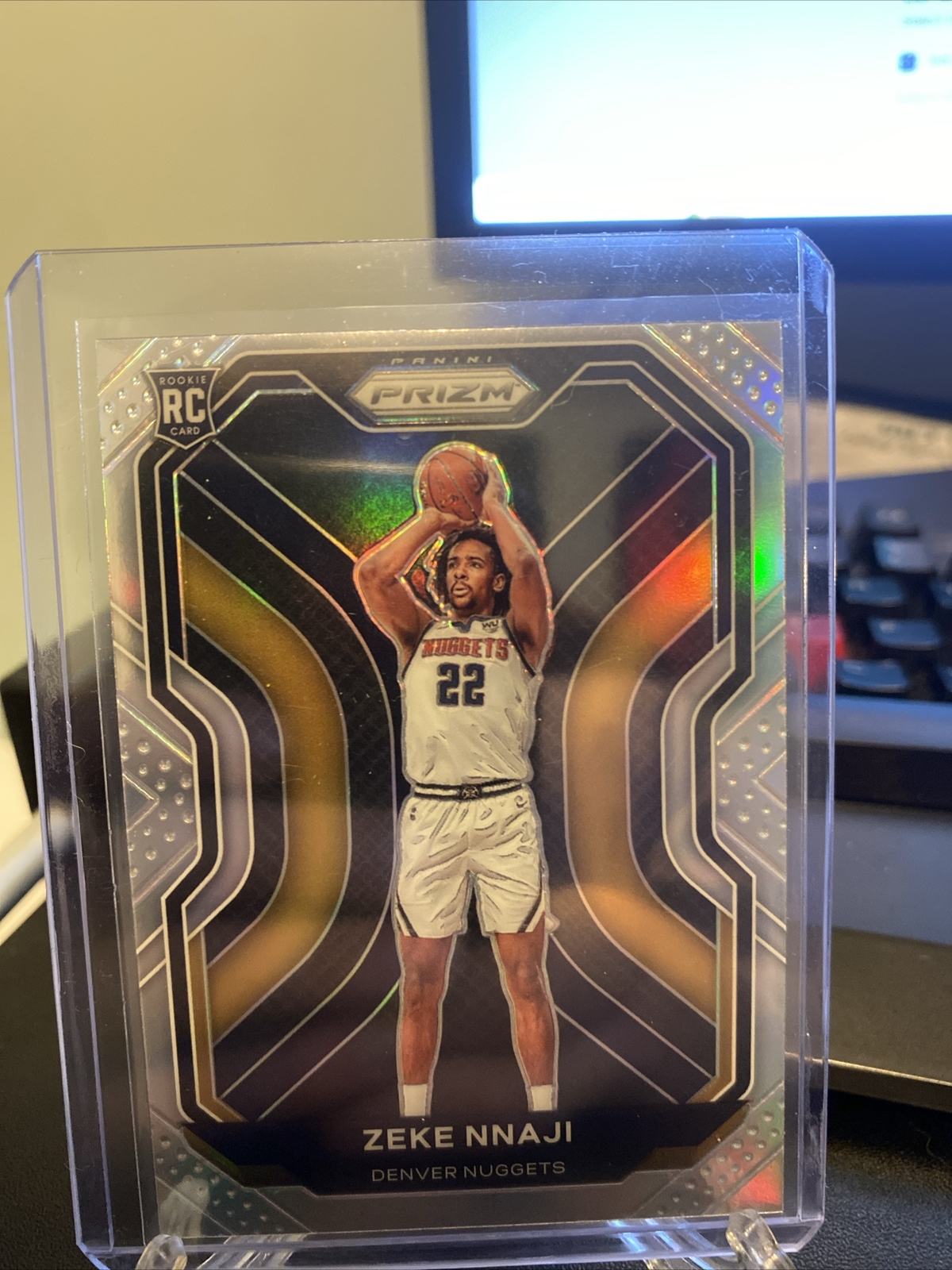 2020-21 Panini Prizm Silver Prizm Zeke Nnaji #266 Rookie RC