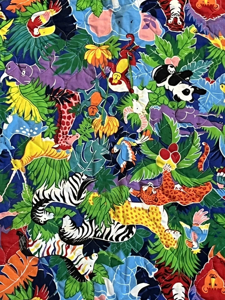 Manta colorida hecha a mano 54” X 39” para zoológico  Foto 2 de 4