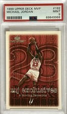 1999 MICHAEL JORDAN PSA 9 CHICAGO BULLS BASKETBALL CARD UPPER DECK MVP MINT GRD