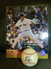 2004 Bronson Arroyo Dual Autographs - Red Sox World Series Champs - Ball + Photo