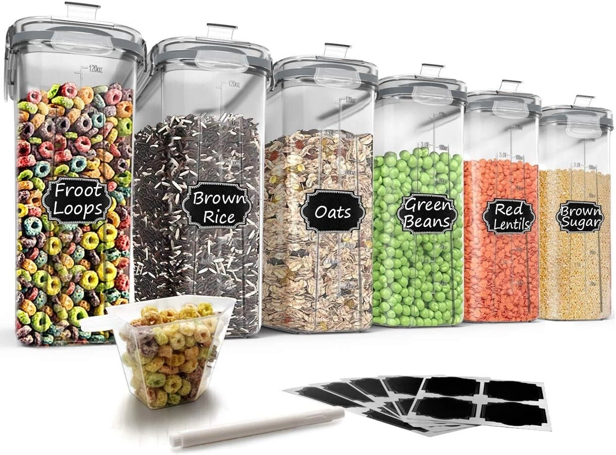 Wildone Storage Containers Set Large BPA Free Plastic Airtight Food Containers
