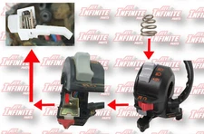 Left Control Switch Handle Repair Starter Button Spring  Yamaha Bruin 350