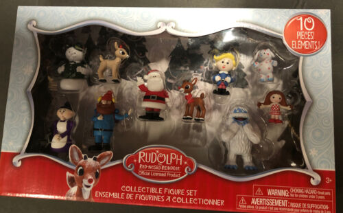 Rudolph the Red Nosed Reindeer Figure Set, 10-Piece Figure Set by Just Play 2021 - Picture 1 of 1