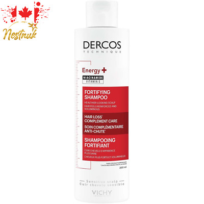 Vichy Dercos Fortifying Shampoo 200mL (6.8 fl oz) w/ Niacinamide + Vit E