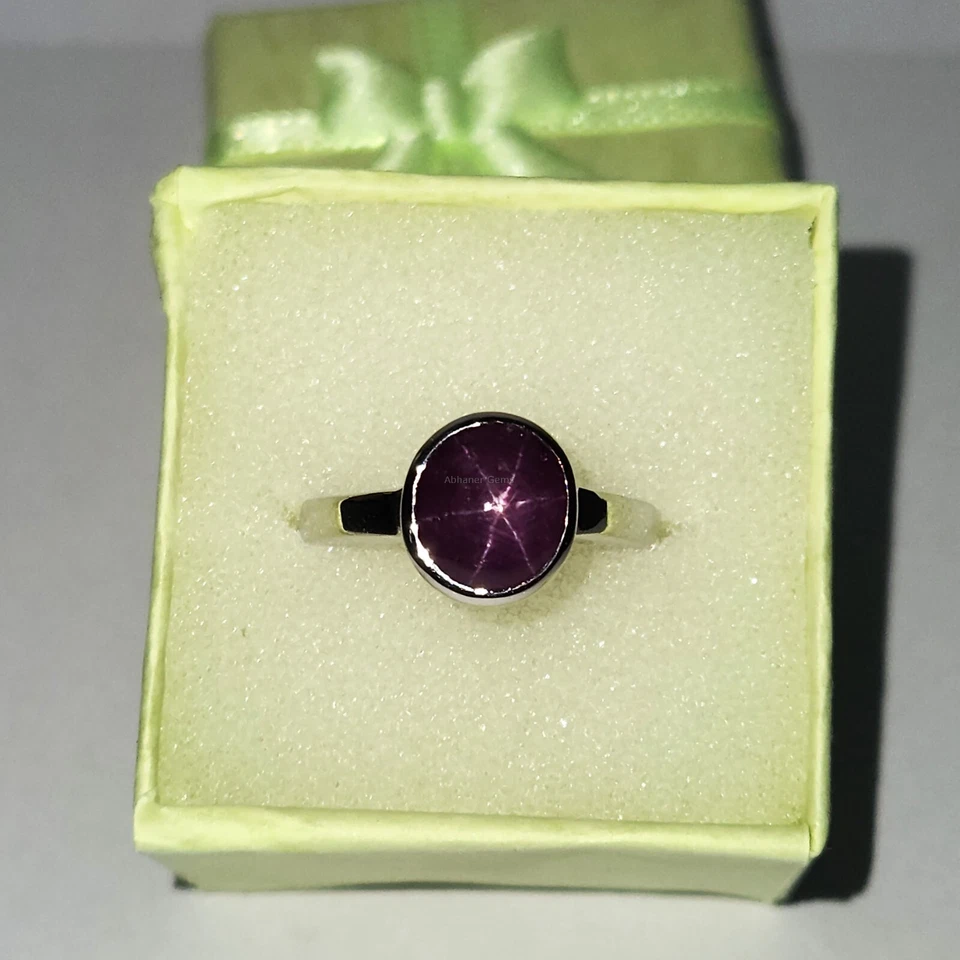 Genuine star ruby ring, pleasing ring, natural star ruby, gemstone Handmade Ring - Image 3 of 4