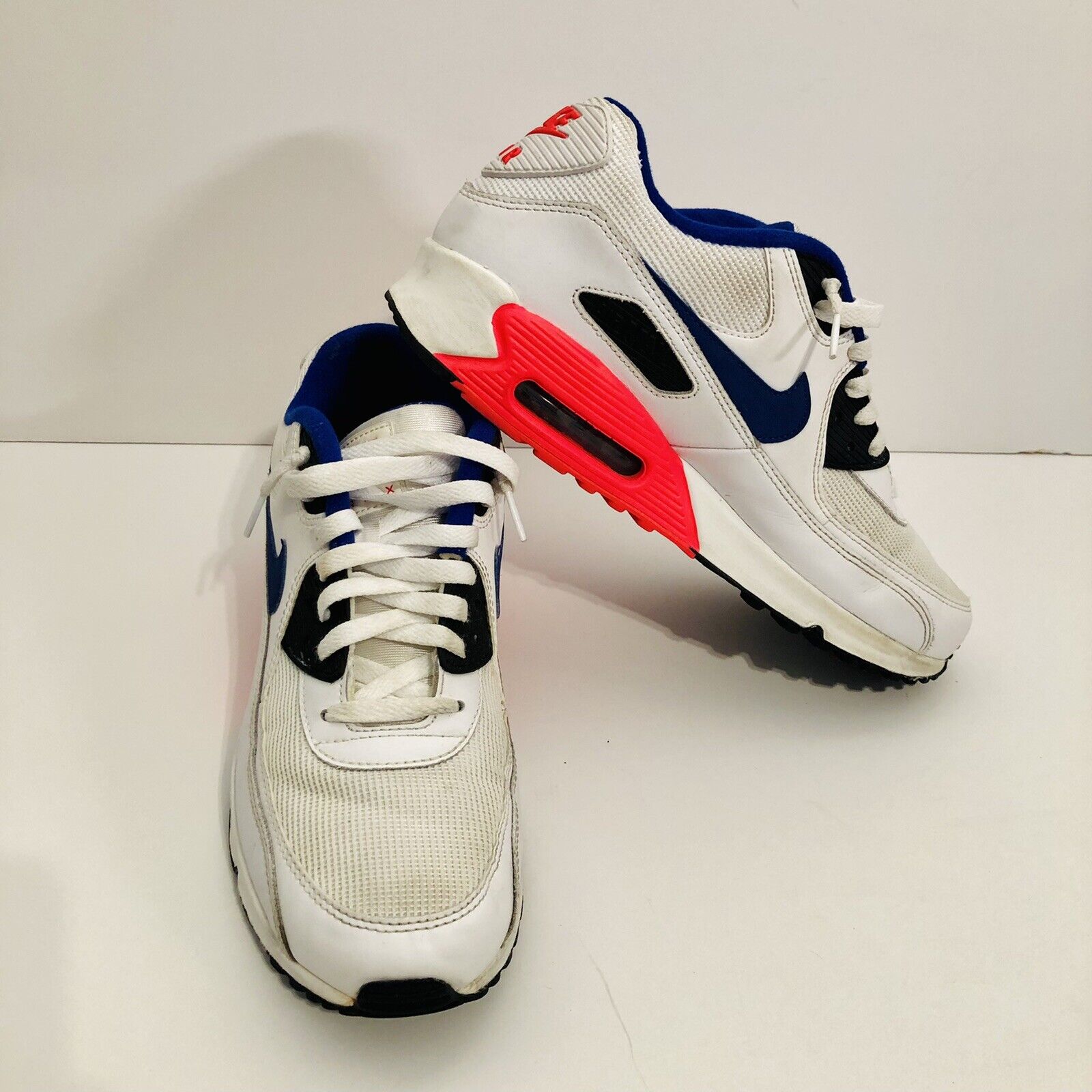 bang geluid rivaal Men&#039;s sz 10.5 Nike Air Max Ultramarine White Blue Solar Red Athletic  Shoes | eBay