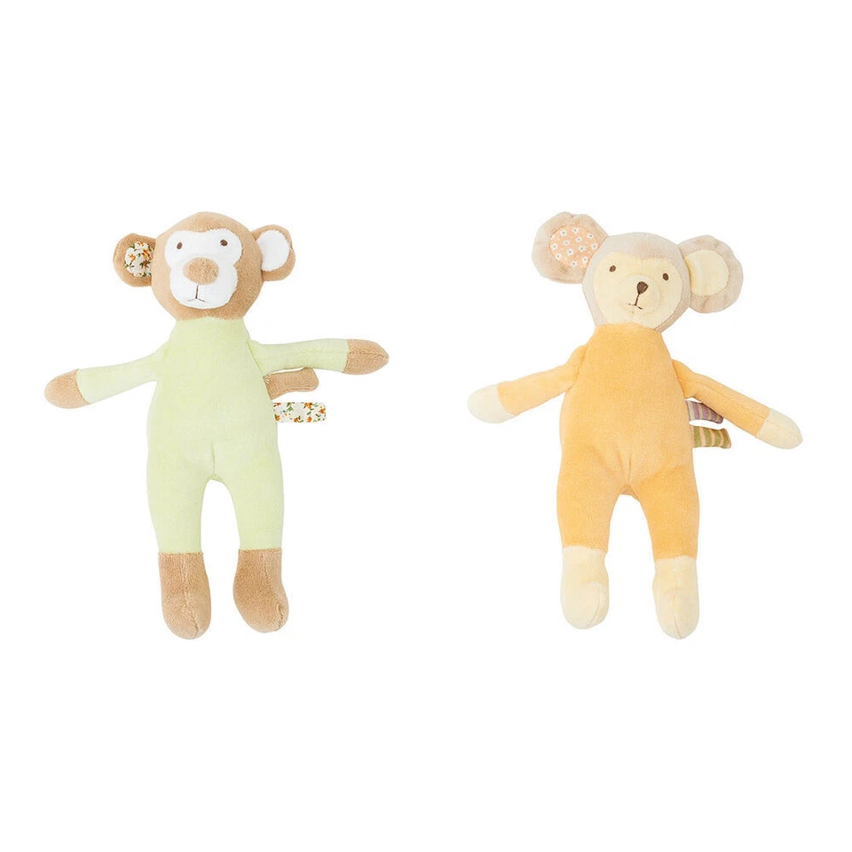 2pc Annabel Trends Cuddly Wuddlies Large Baby Soft Plush Toy Monkey & Mouse 0y+